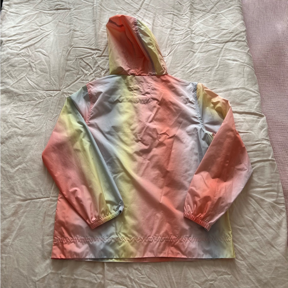 Kid’s Gap Ombré Rainbow Gradient Multicolor Anorak Hoodie Pullover Jacket XL - Picture 5 of 5